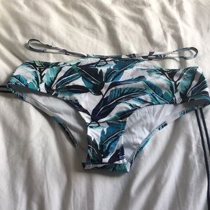 Chic Wish Size XL Palm Tree Bikini Bottom